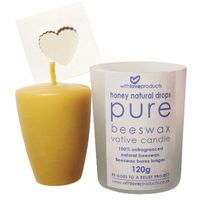  With Love Products Natural Drops Beeswax Candle